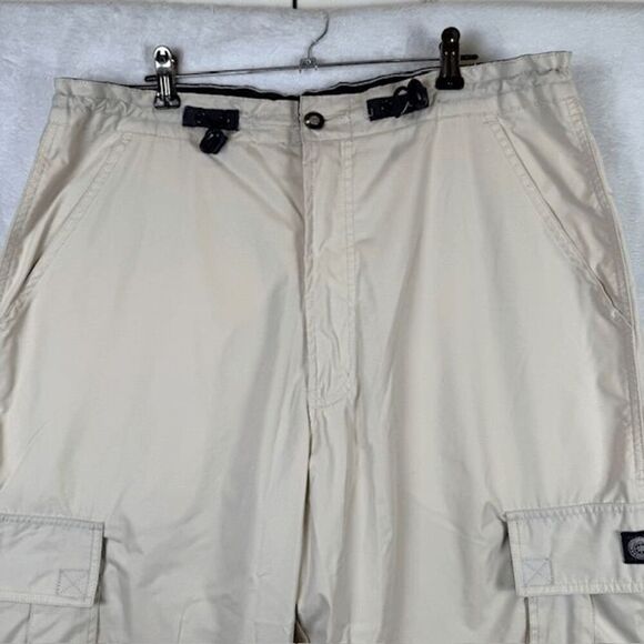 PACO Vintage Y2K Convertible Cargo Pants / Shorts Beige Zip Off Size 36 x 34 - Picture 2 of 16